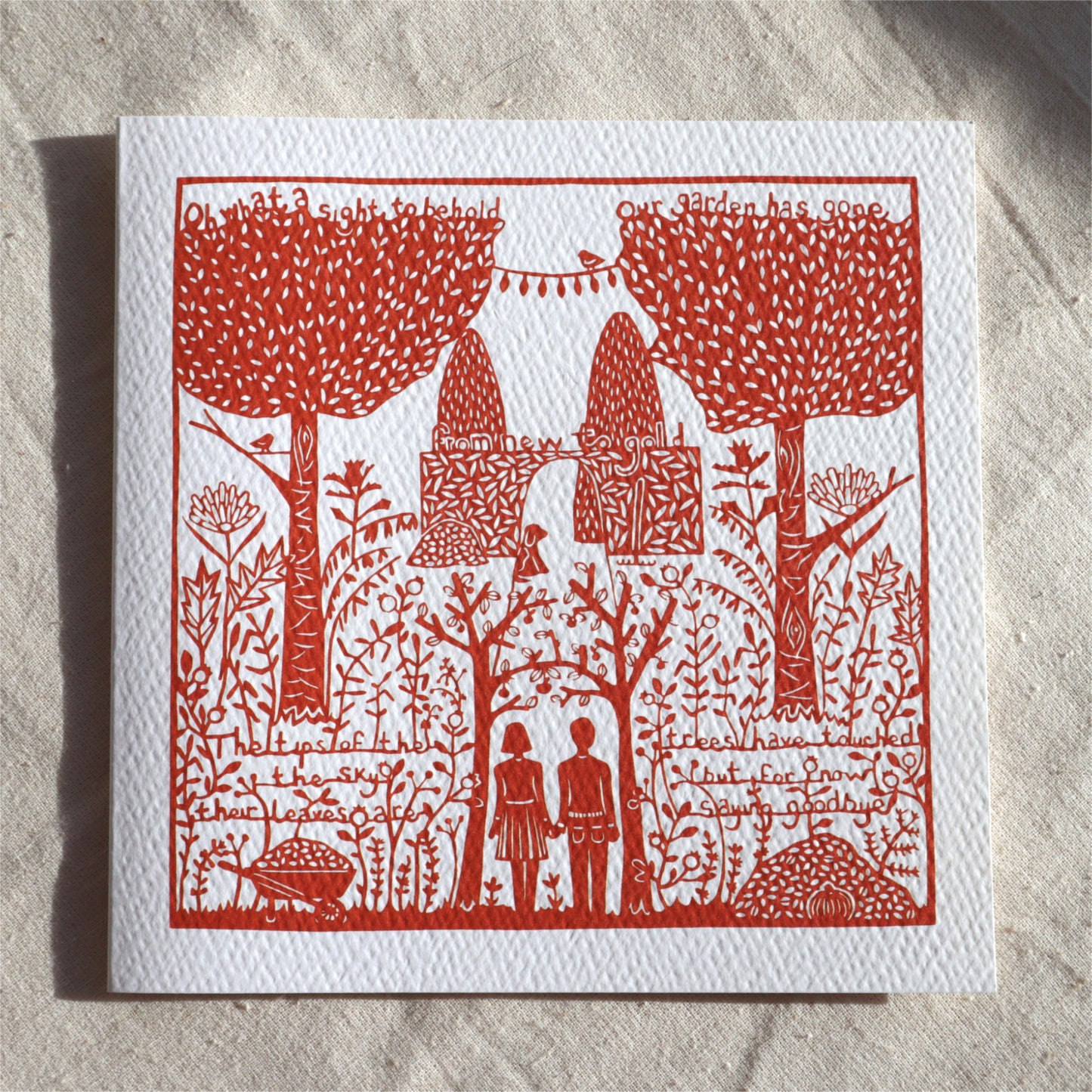 The Garden Series - Autumn Garden card