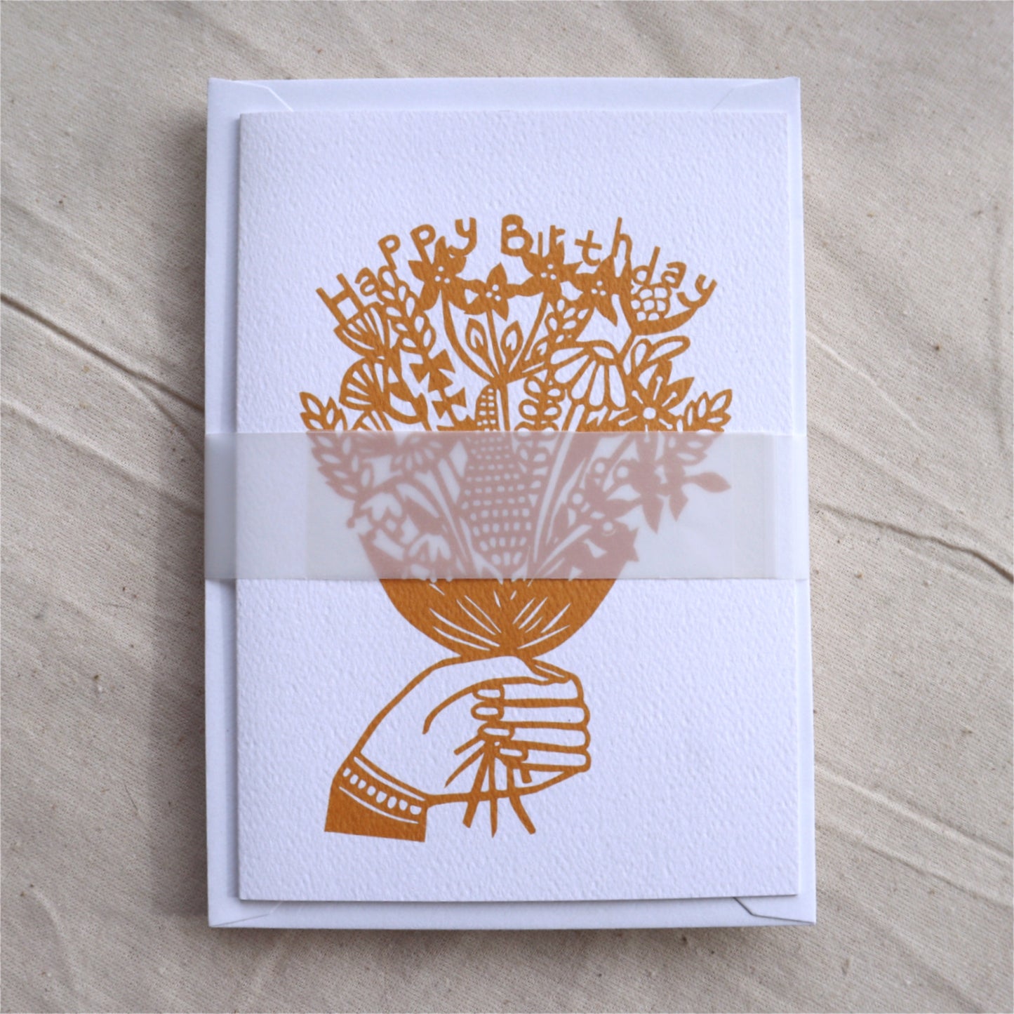 Happy Birthday Flowers card pack of 6