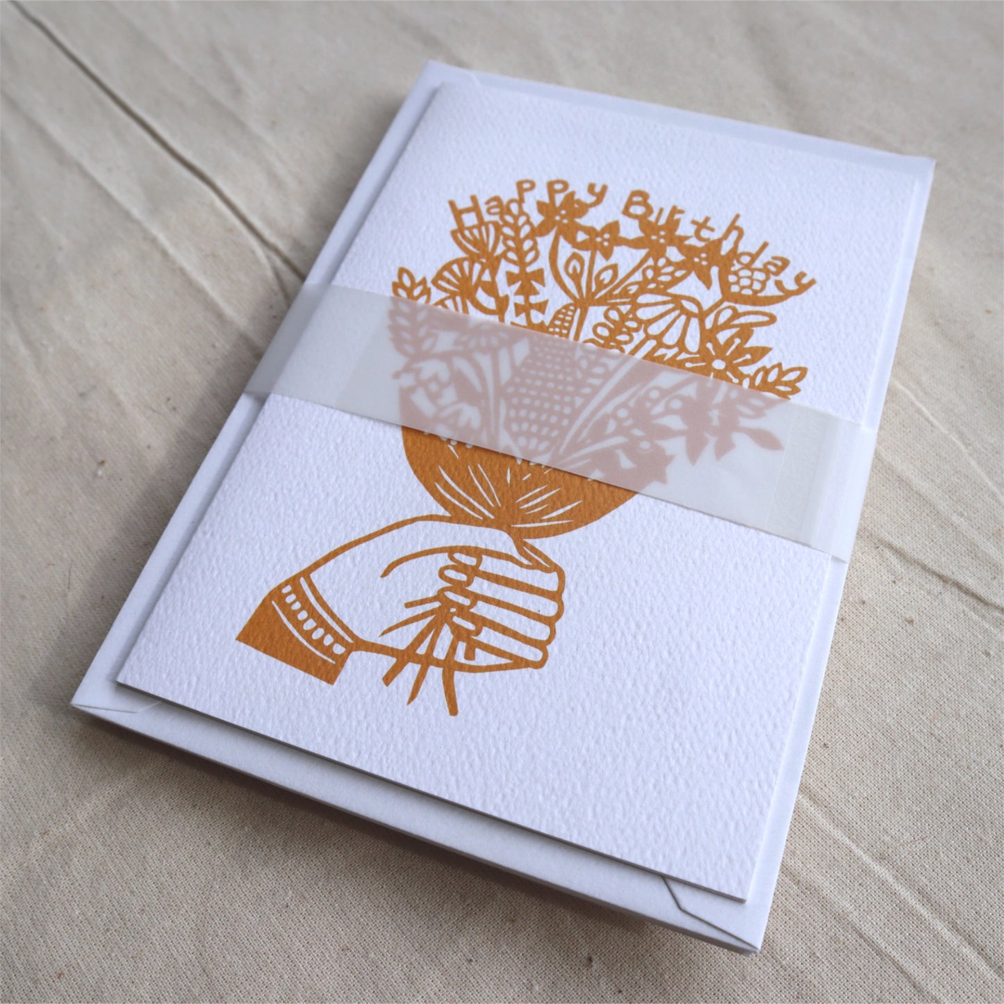 Happy Birthday Flowers card pack of 6