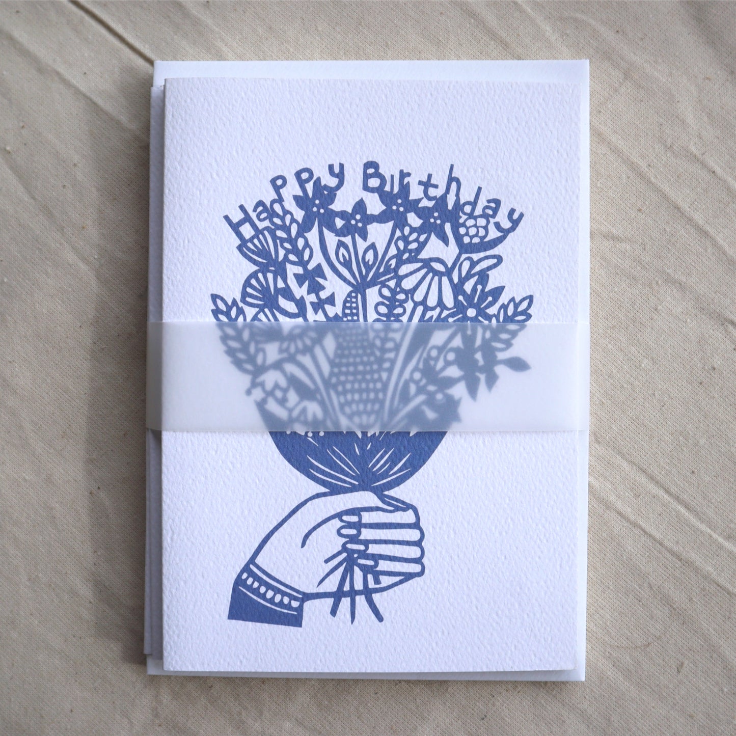 Happy Birthday Flowers card pack of 6