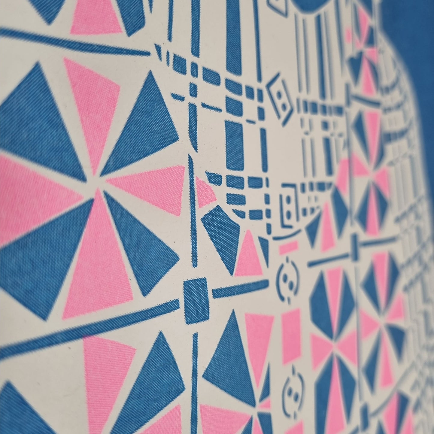 A3 Patterned Women 'Skye' Risograph Print
