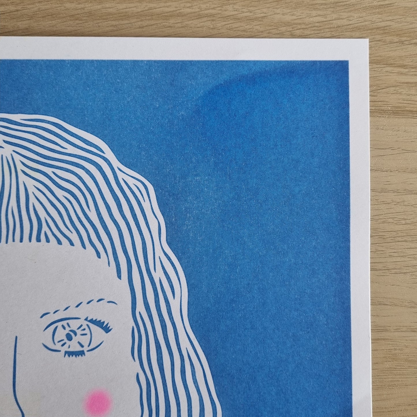 A3 Patterned Women 'Skye' Risograph Print
