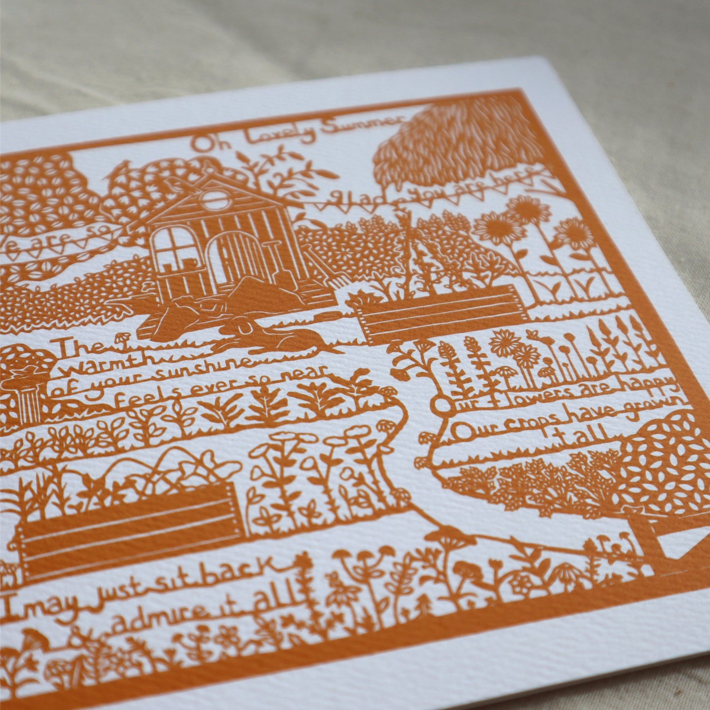 The Garden Series - Summer Garden card