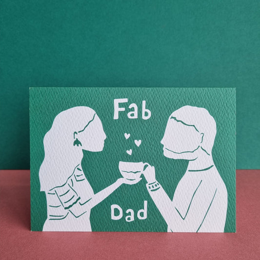 Fab Dad card - Dad & Daughter