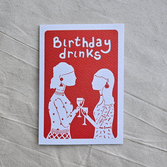 Birthday Drinks card