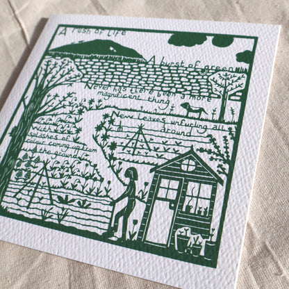 The Garden Series - Spring Garden card