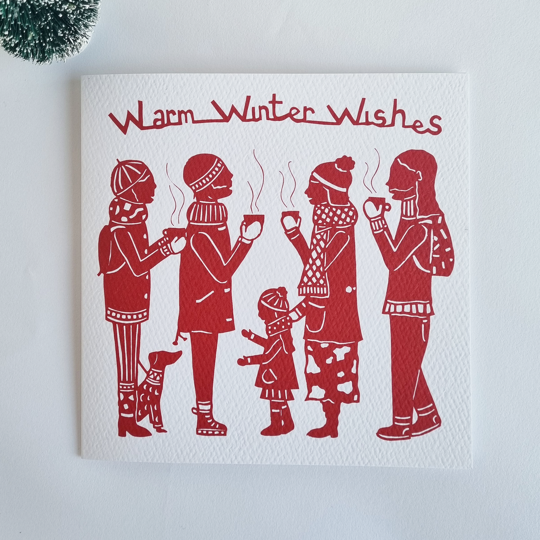 Christmas Card 'Warm Winter Wishes'